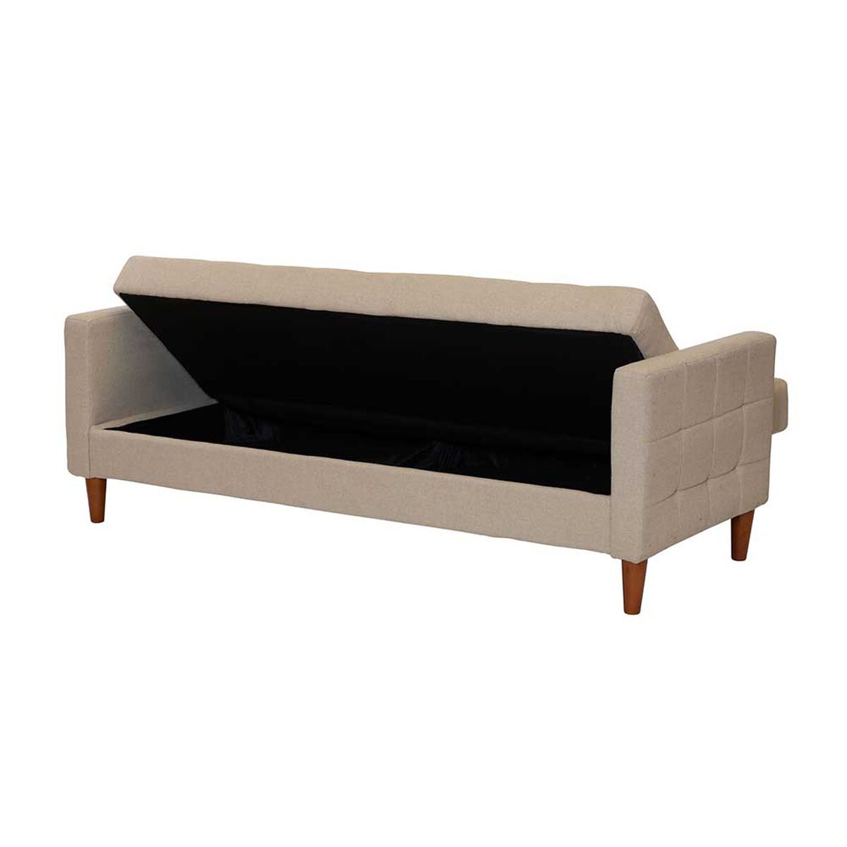 Futón Latam Home Genova Lino 3 Cuerpos Beige