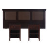 Respaldo 2 Plazas + 2 Veladores CIC New Torino Chocolate