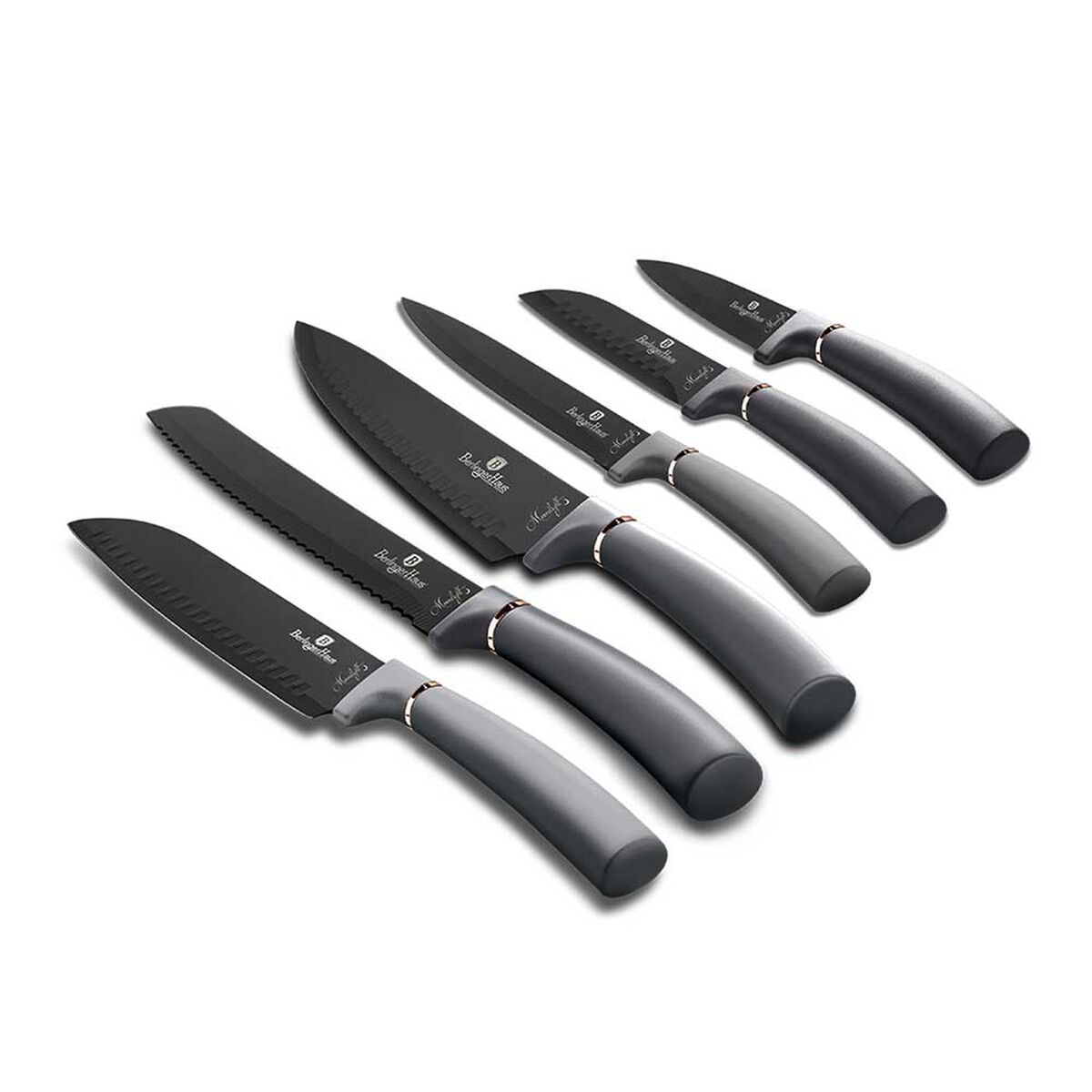 Set de Cuchillos Berlinger Haus 6 Piezas Gris