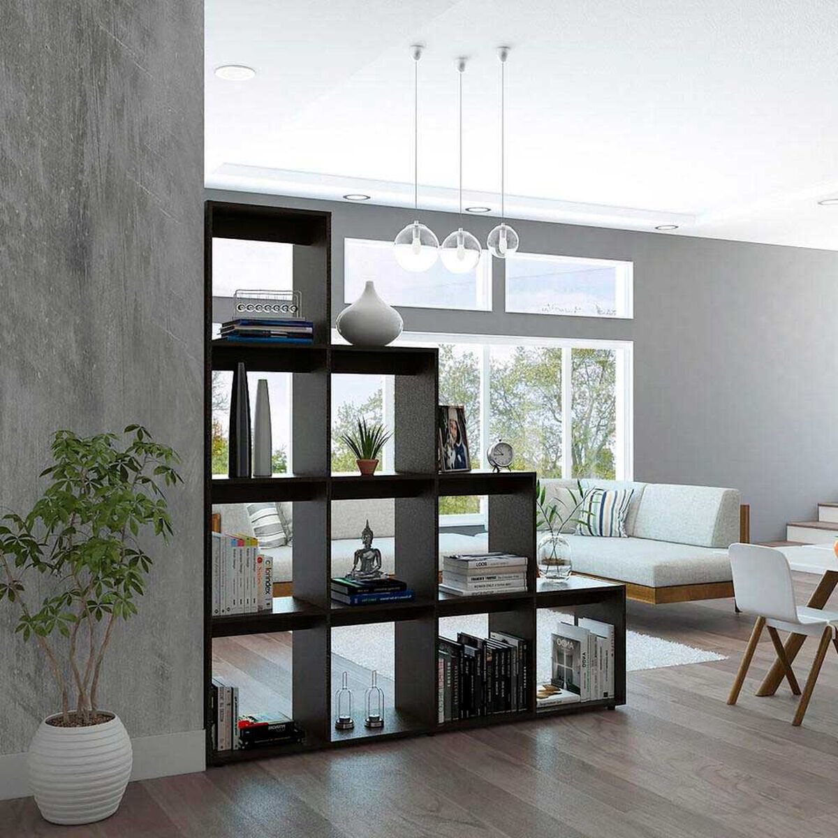 Set Biblioteca Beij&iacute;n Escalera + Mesa de Centro Beij&iacute;n