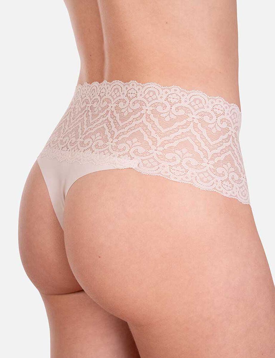 Pack 3 Calz&oacute;n Culotte Encaje Microfibra Corte Laser Palmers