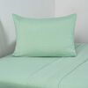 Juego de S&aacute;banas American Family 1.5 Plazas Liso Prewash Menta
