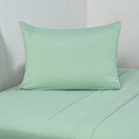 Juego de Sábanas American Family 1.5 Plazas Liso Prewash Menta