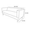 Sof&aacute; Latam Home Brescia 3 Cuerpos Blanco