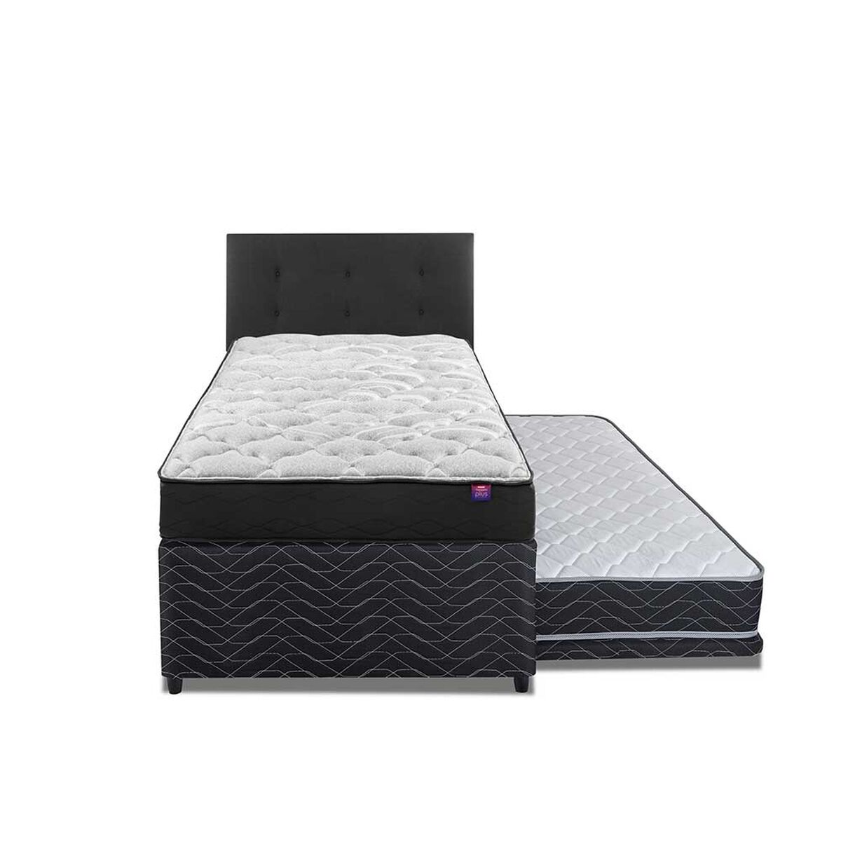 Cama Nido Flex 1,5 Plazas Therapedic Plus  + Respaldo
