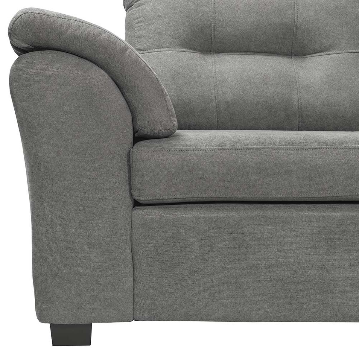 Sofá Seccional Intercambiable Innovamuebles Santana XL 4 Cuerpos Gris Oscuro 