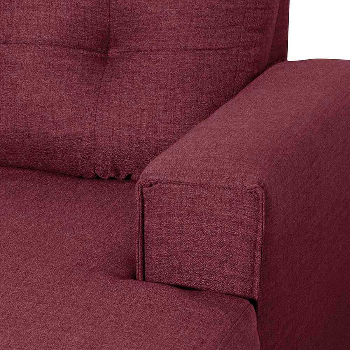 Sof&aacute; Seccional Black Factory Ranger 4 Cuerpos Burdeo