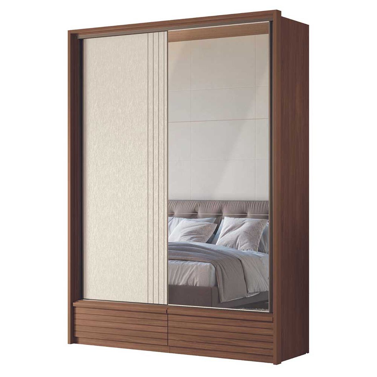 Cl&oacute;set Onessta Dem&oacute;crata 2 Puertas 4 Cajones Jatoba Arena