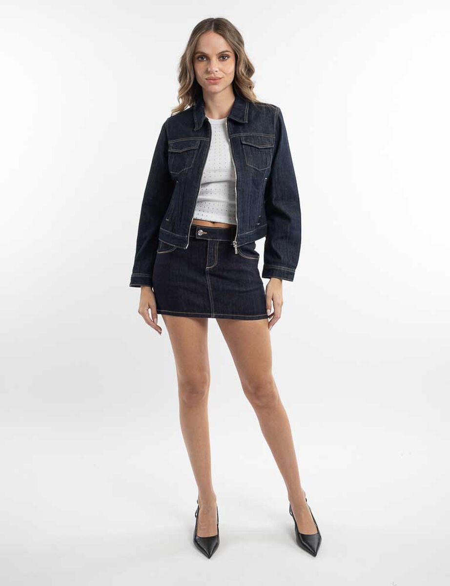 Falda Micro Denim Mujer Soviet