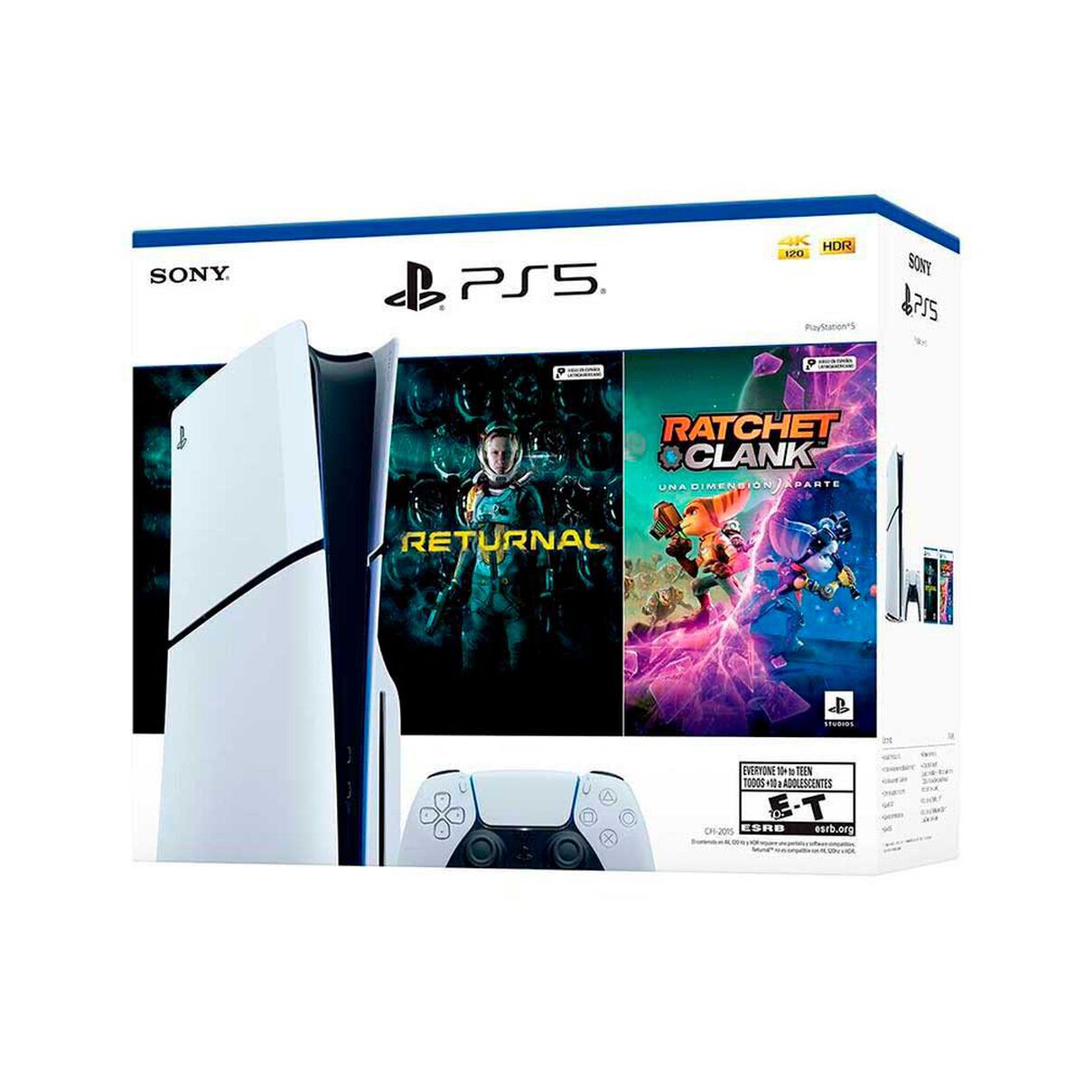 Consola Sony PlayStation 5 Slim con Disco + 2 Juegos + Control