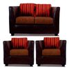 Juego de Living Elegant Detail Valentino Sof&aacute; 2 Cuerpos + Dos Sillones 1 Cuerpo Caf&eacute;