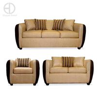 Juego de Living Elegant Detail Oklahoma Sofá 3 Cuerpos + Sofá 2 Cuerpos + Sillón 1 Cuerpo Beige