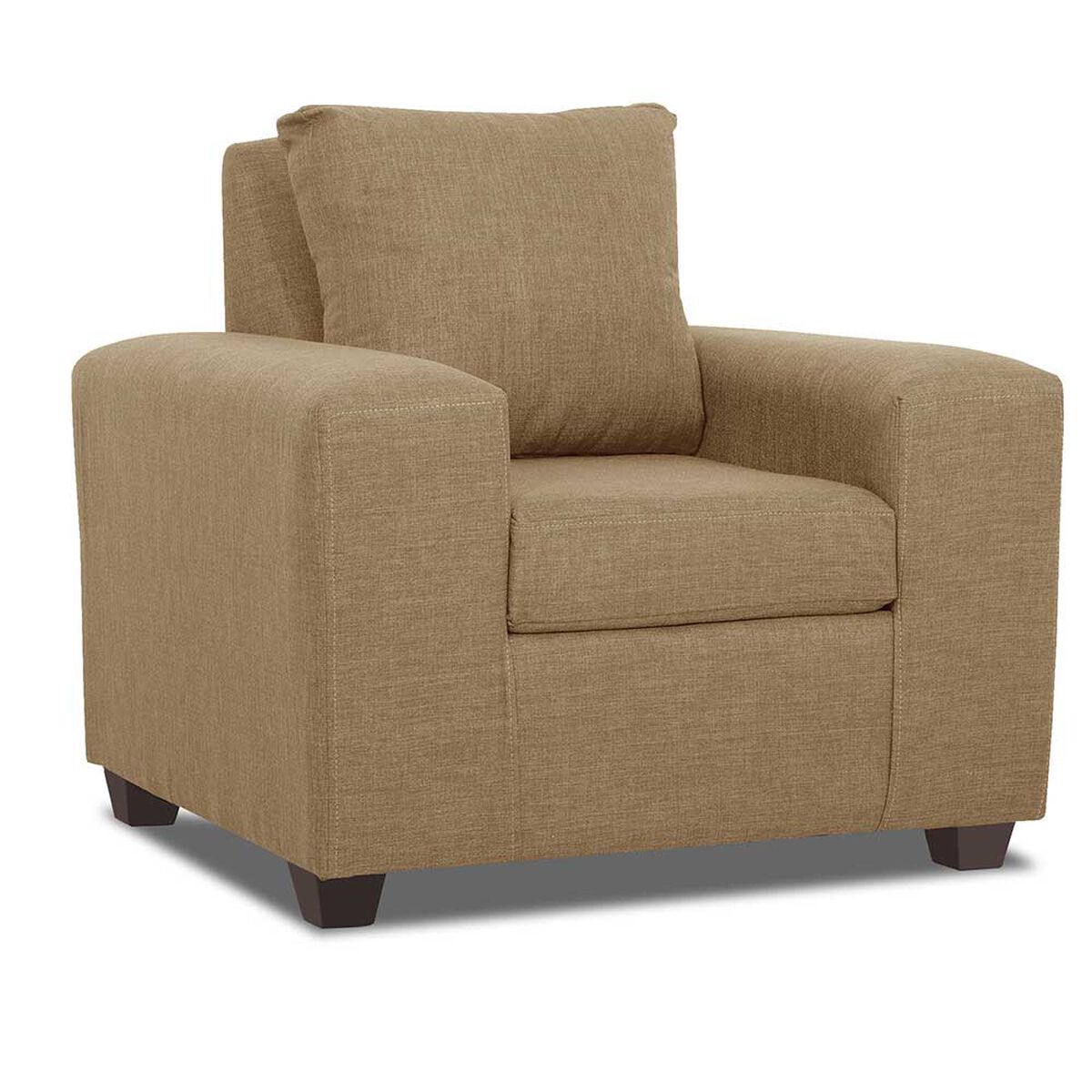 Juego de Living Innovamuebles Kahlo Sofá 3 Cuerpos + Dos Butacas 1 Cuerpo Beige