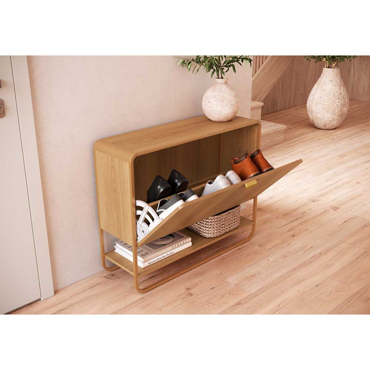 Zapatera Decocasa Luna Natural