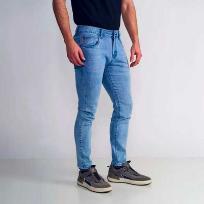 Imagen 2 del producto Jeans Basico Skinny Tiro Medio Lagoon Hombre Ellus Bleach