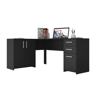 Imagen 2 del producto Escritorio Home Mobili Xico 2 Cajones 3 Puertas Negro