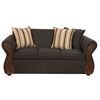 Juego de Living Deco Outlet Tarento Sofá 3 Cuerpos + Dos Sillones 1 Cuerpo Gris Oscuro