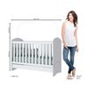 Cuna 2 en 1 Home Mobili Cari Blanco