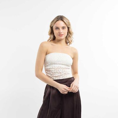 Body Strapless Encaje Mujer Icono