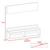 Panel TV TuHome Vassel Miel /Plomo Hasta 60"