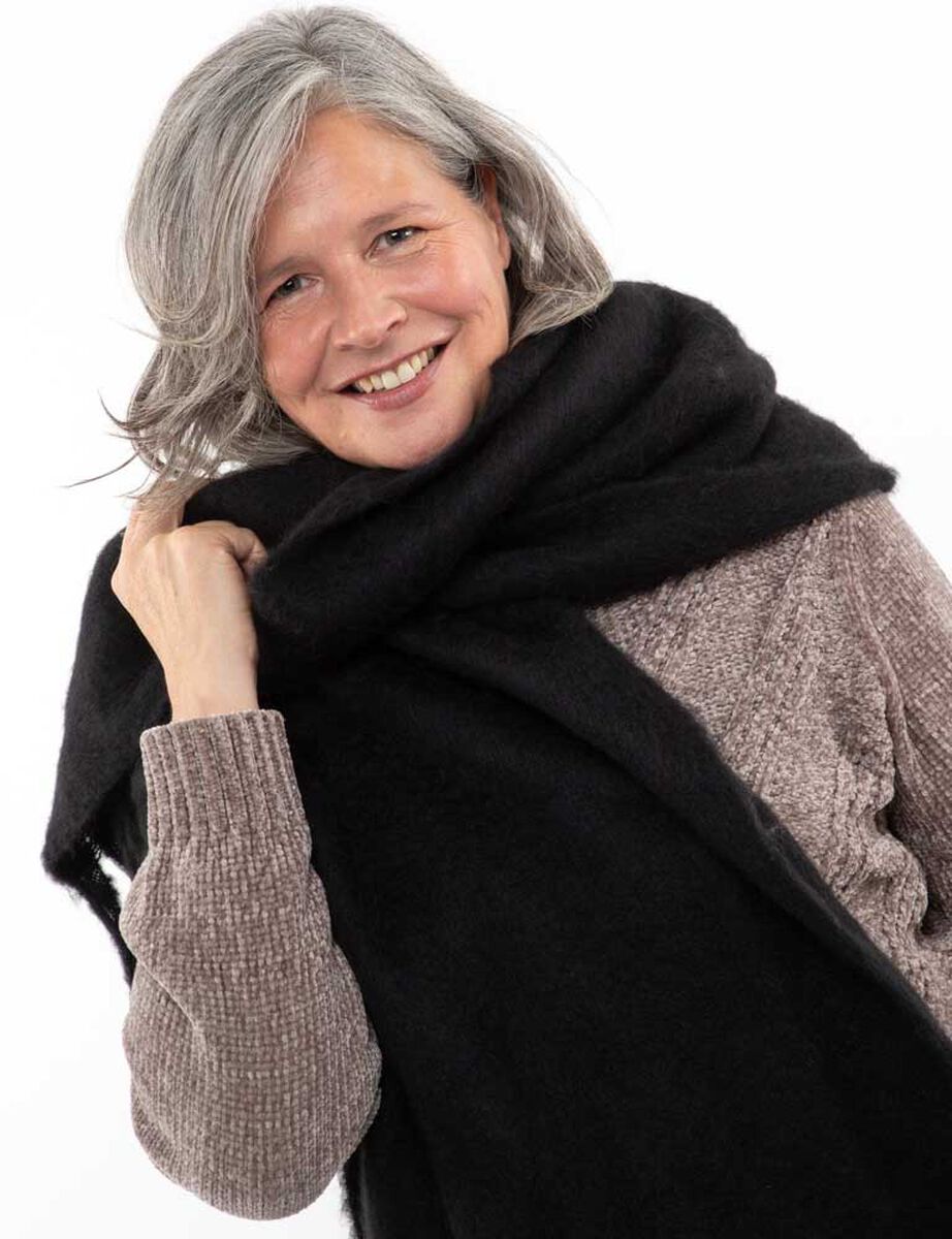 Bufanda Negro Mujer Bside