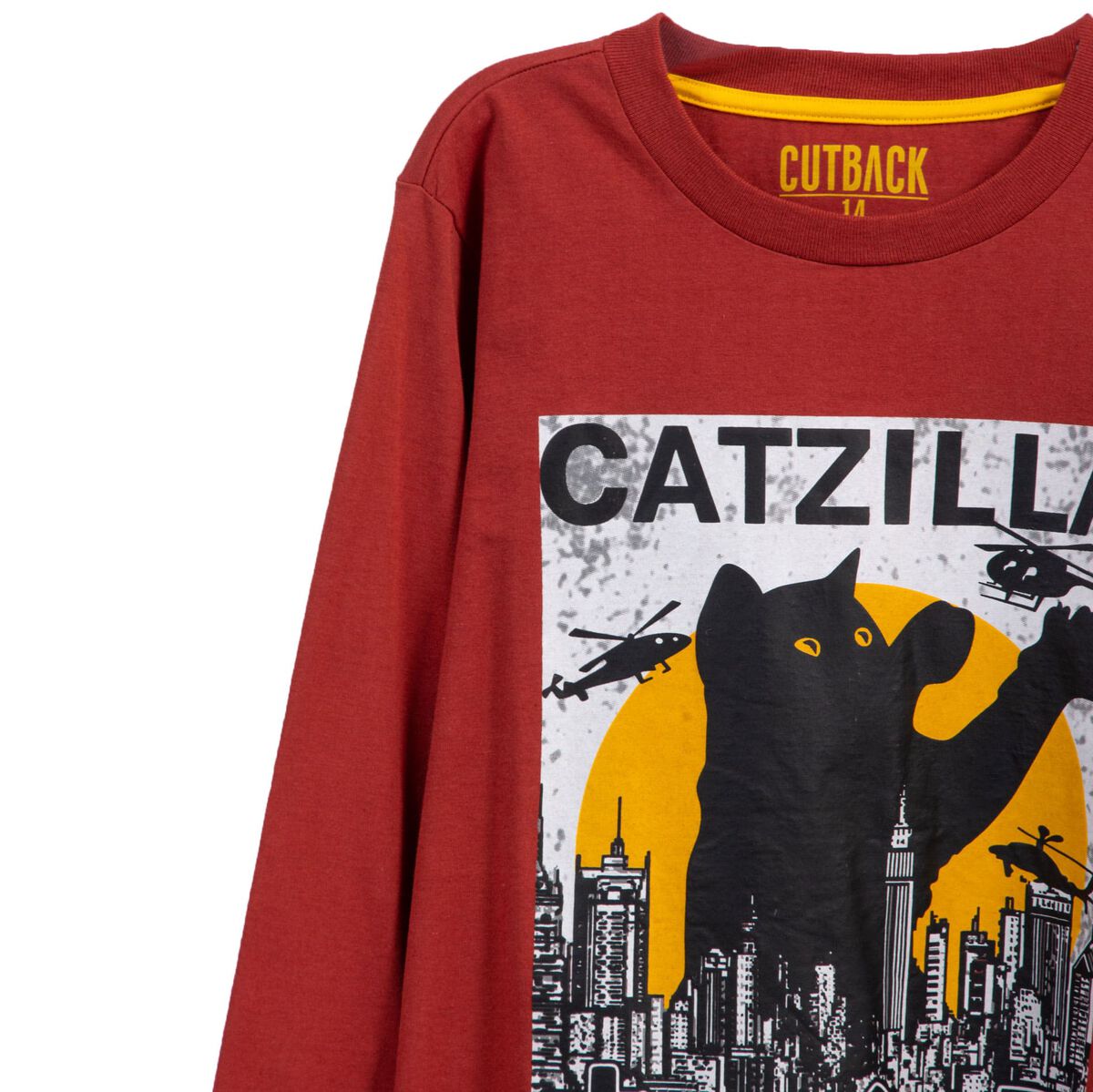 Polera de Algodón Manga Larga Niño Cutback