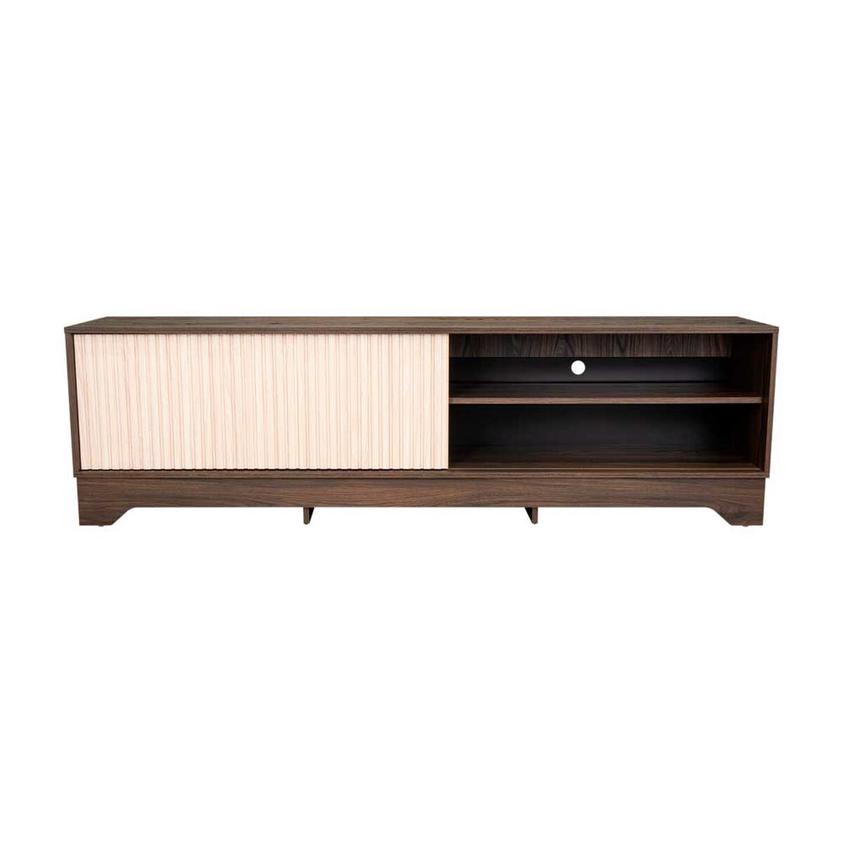 Rack Tuhome Smith Hasta 75" Nogal Europeo-Roble Natural