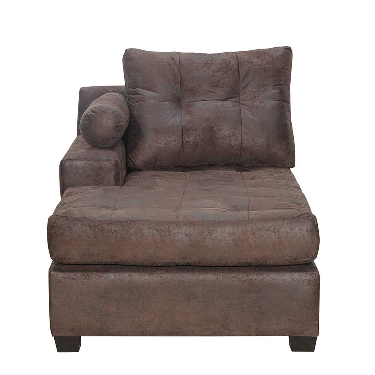 Sofá Seccional Innovamuebles Le Mans Doble Chaise XL 5 Cuerpos Café Envejecido