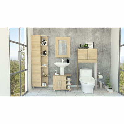 Combo Espejo + Optimizador Lavamanos + Optimizador Baño + Mueble Baño TuHome Bath 300