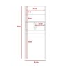 Mueble Optimizador TuHome Bath Bi Color Blanco Duna 2 Puertas