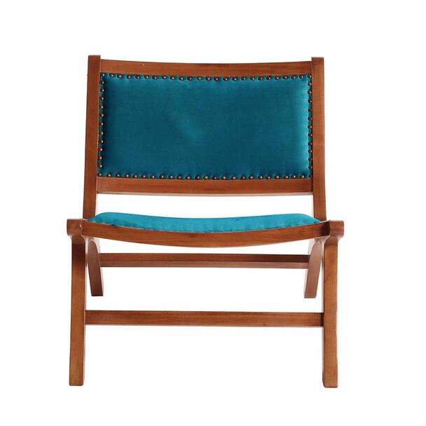 Sitial Latam Home Hannover Tela Velvet 1 Cuerpo Azul