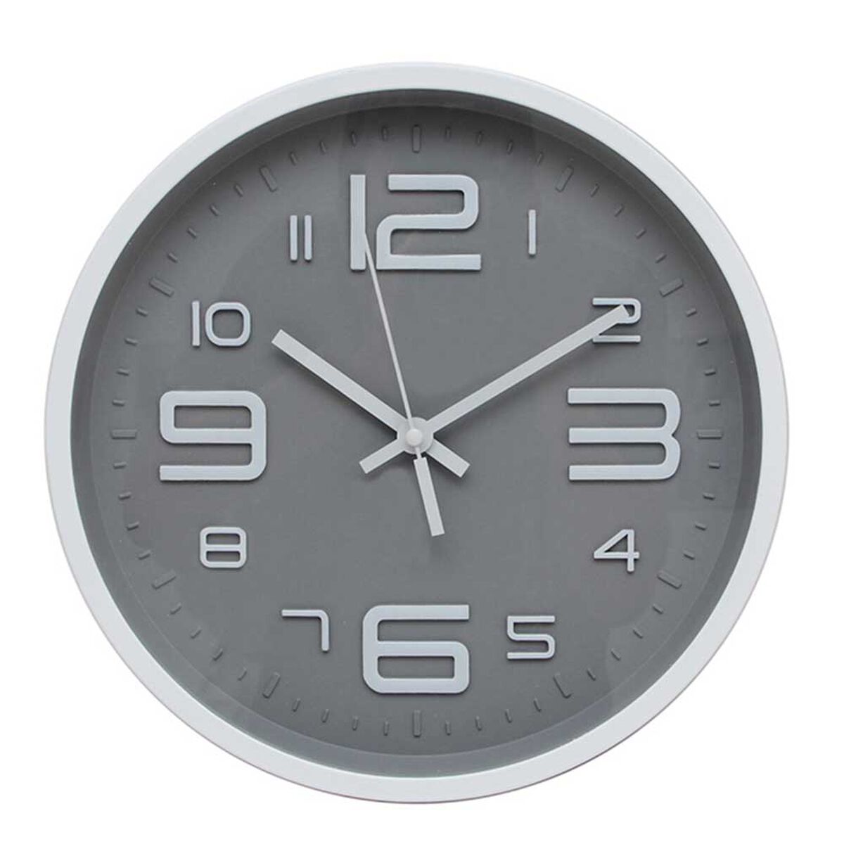 Reloj de Pared Pl&aacute;stico Vgo Circular 30 cm Blanco