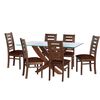 Juego de Comedor Latam Home Alicante 6 Sillas Chocolate