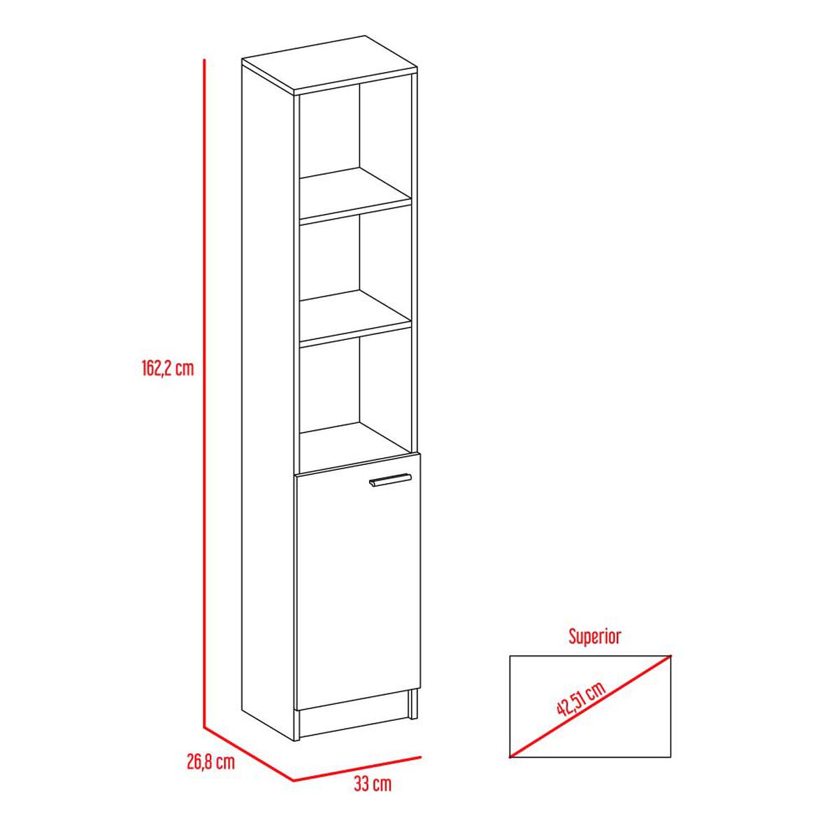 Combo Mueble Microondas + Barra de Cocina + Optimizador TuHome Kitchen Wenge Blanco