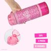 Botella T&eacute;rmica UMA Ni&ntilde;os Barbie Inspire 2 en 1 590ml Acero Inox Rosa