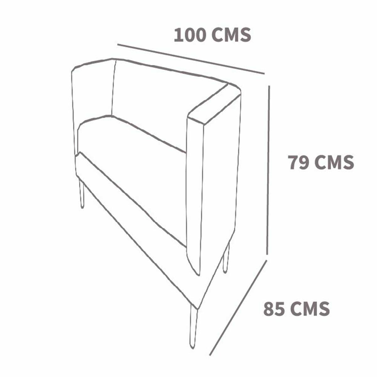 Sof&aacute; Latam Home Roma 1 Cuerpos Gris Oscuro
