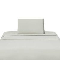 Juego de Sábanas Illusions 1,5 Plazas Bordada Beige