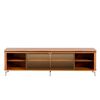 Rack TV Decocasa Lincoln Float hasta 85" Canela