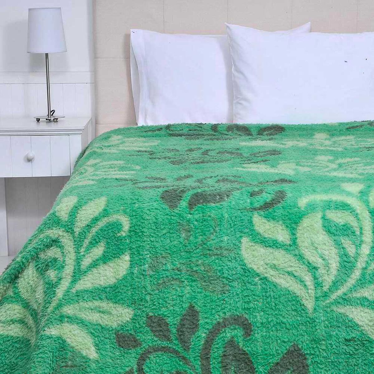 Frazada Sherpa Estampado Mashini 2 Plazas Ficus