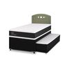 Cama Nido CIC 1,5 Plazas Ortopedic + Respaldo Gales Olivo
