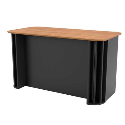 Escritorio Roca Brasilia 1 Cajón Negro Canela