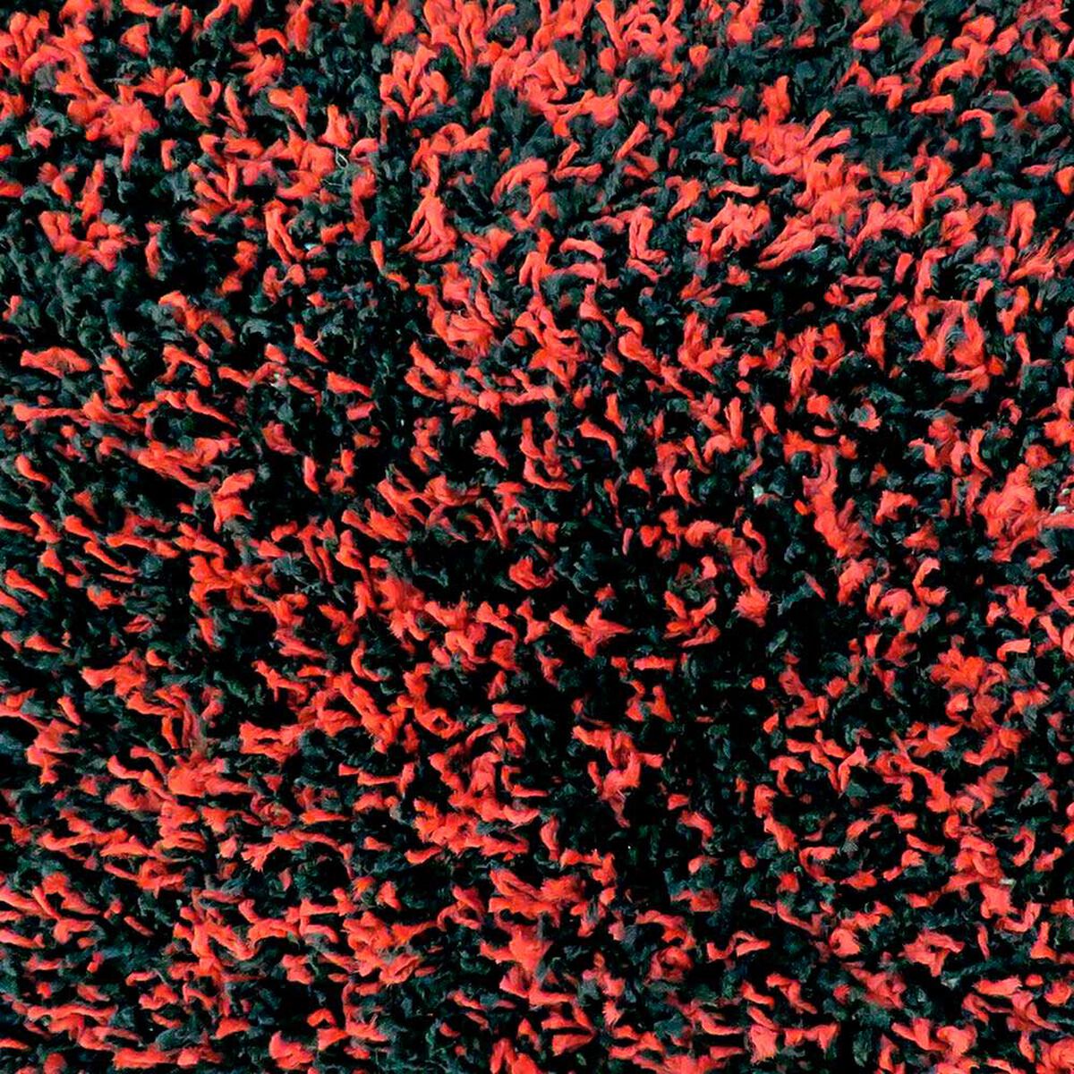 Alfombra Shaggy Bicolor 150 X 200 Cm Red Black