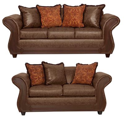 Imagen 1 del producto Juego de Living Black Factory Palermo 5 Cuerpos Café