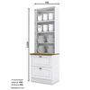 Vitrina Home Mobili Americana 2 Cajones 2 Puertas Blanco