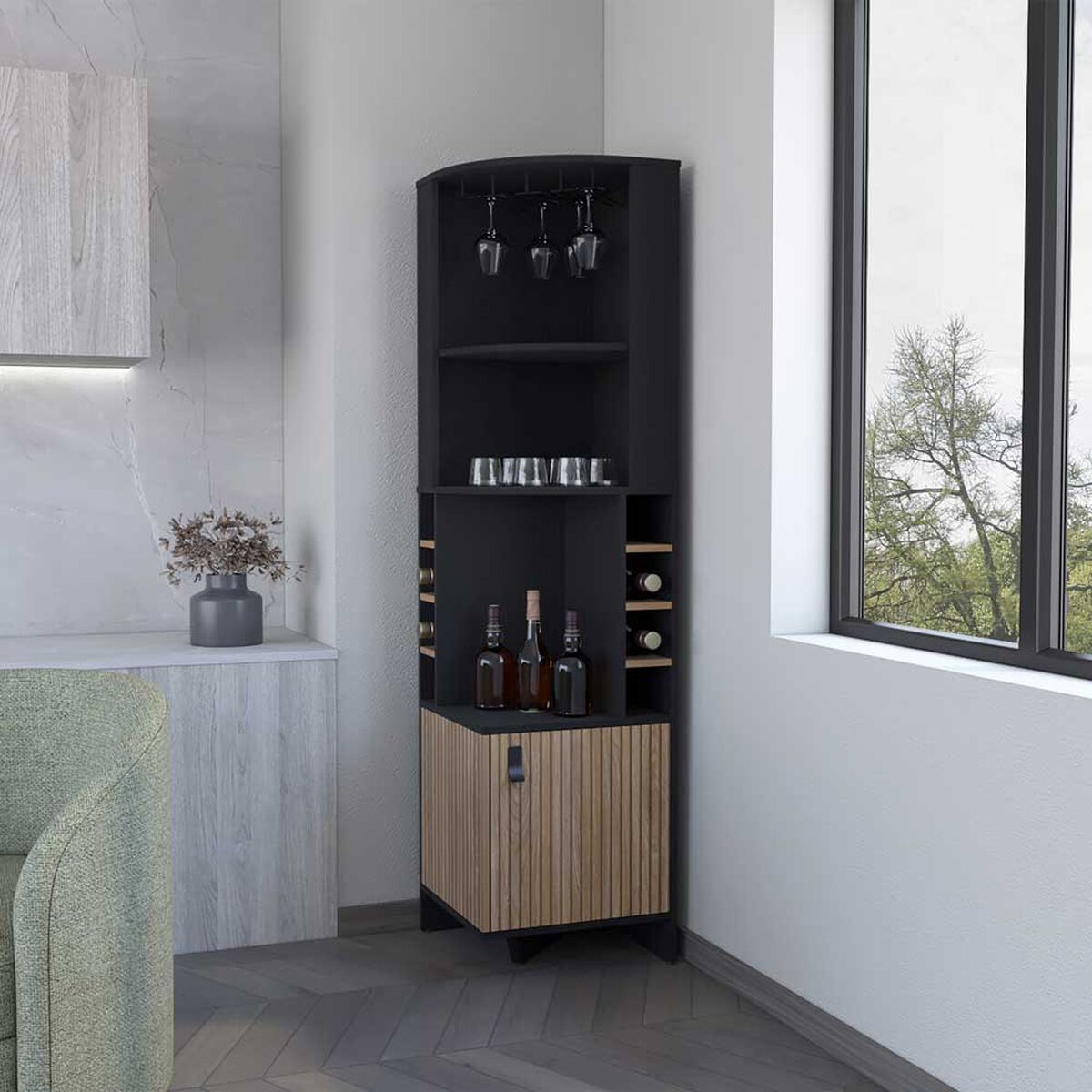 Bar TuHome Funes 2 Puertas Wengue Macadamia
