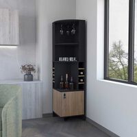 Bar TuHome Funes 2 Puertas Wengue Macadamia