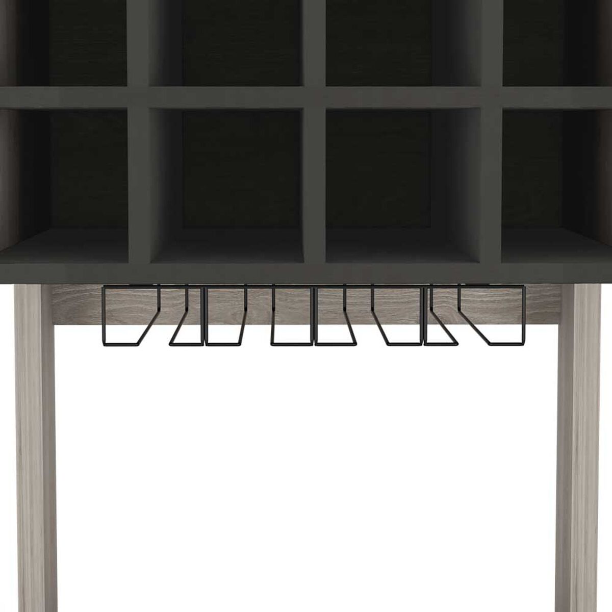 Bar Tradicional TuHome 2 Cajones Bi Color Ceniza Wengue