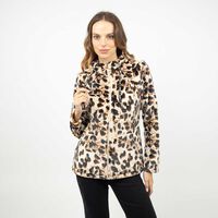 Polerón Mujer Soviet Animal, Burdeo, Marengo, Negro, Print-2