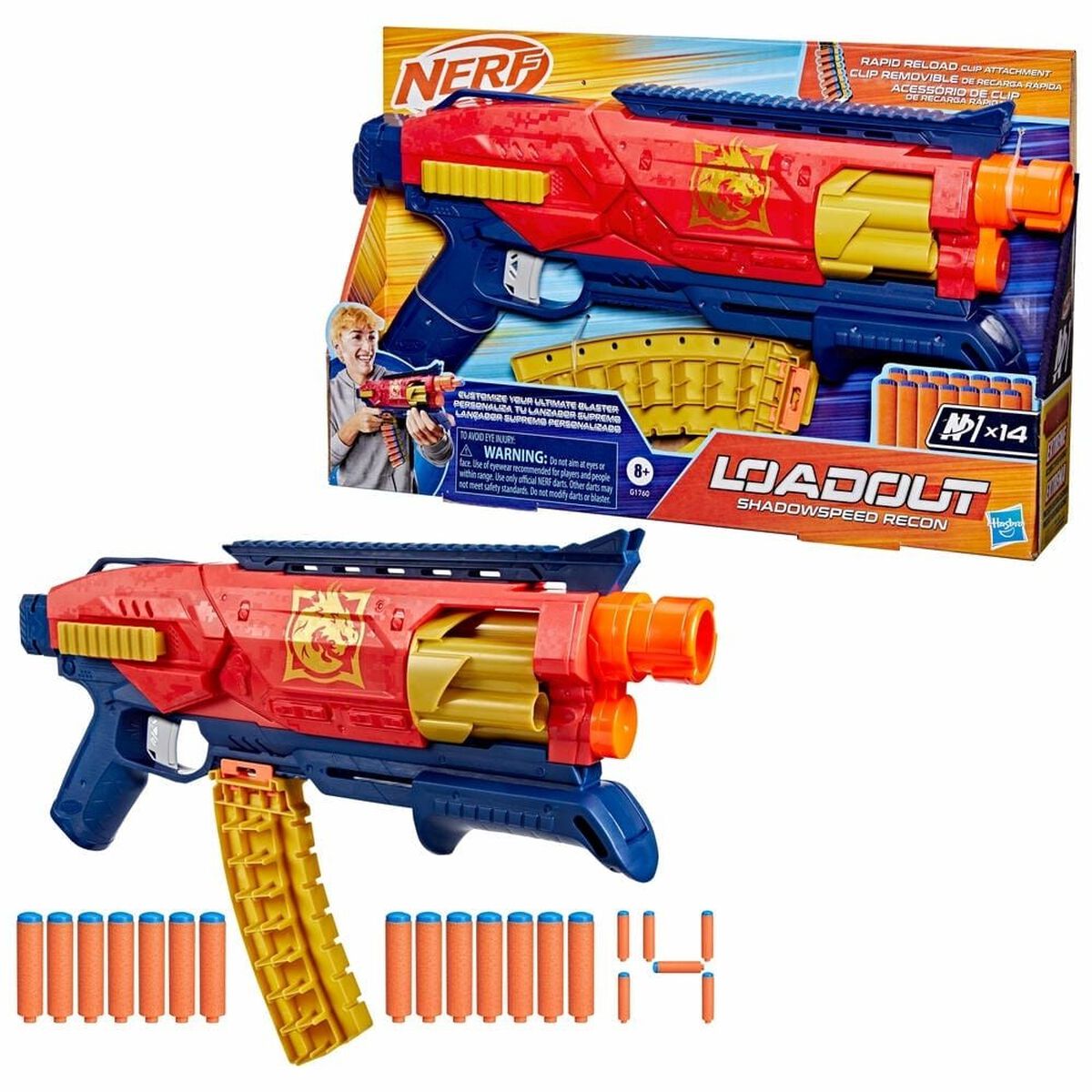 Lanzador Nerf Loadout Shadowspeed Recon