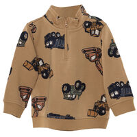 Polerón de Algodón Chess Baby Beige, Damasco